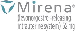Mirena Logo Mirena (levonorgestrel-releasing intrauterine system) 52 mg logo